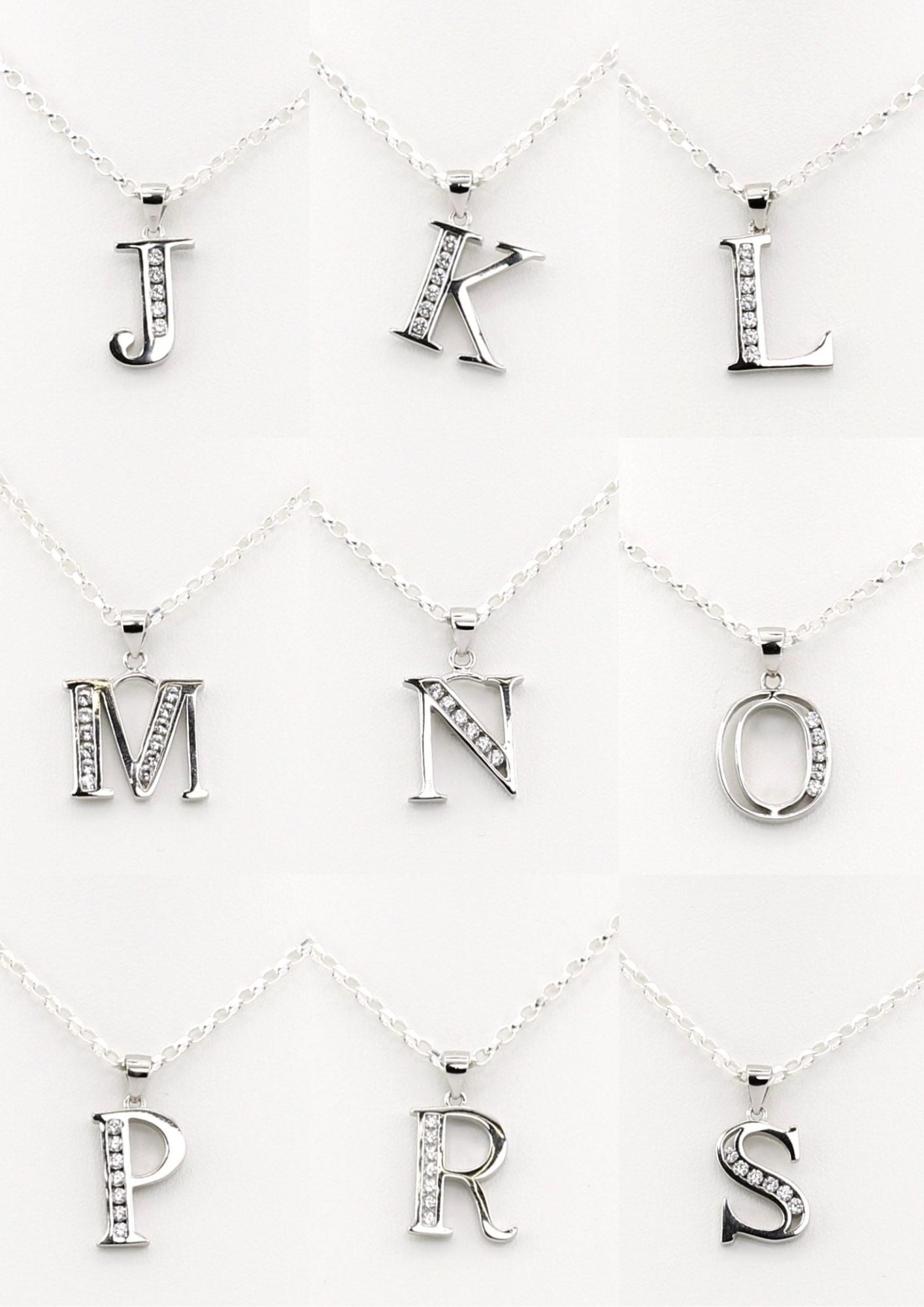 Sterling Silver Initial Necklace
