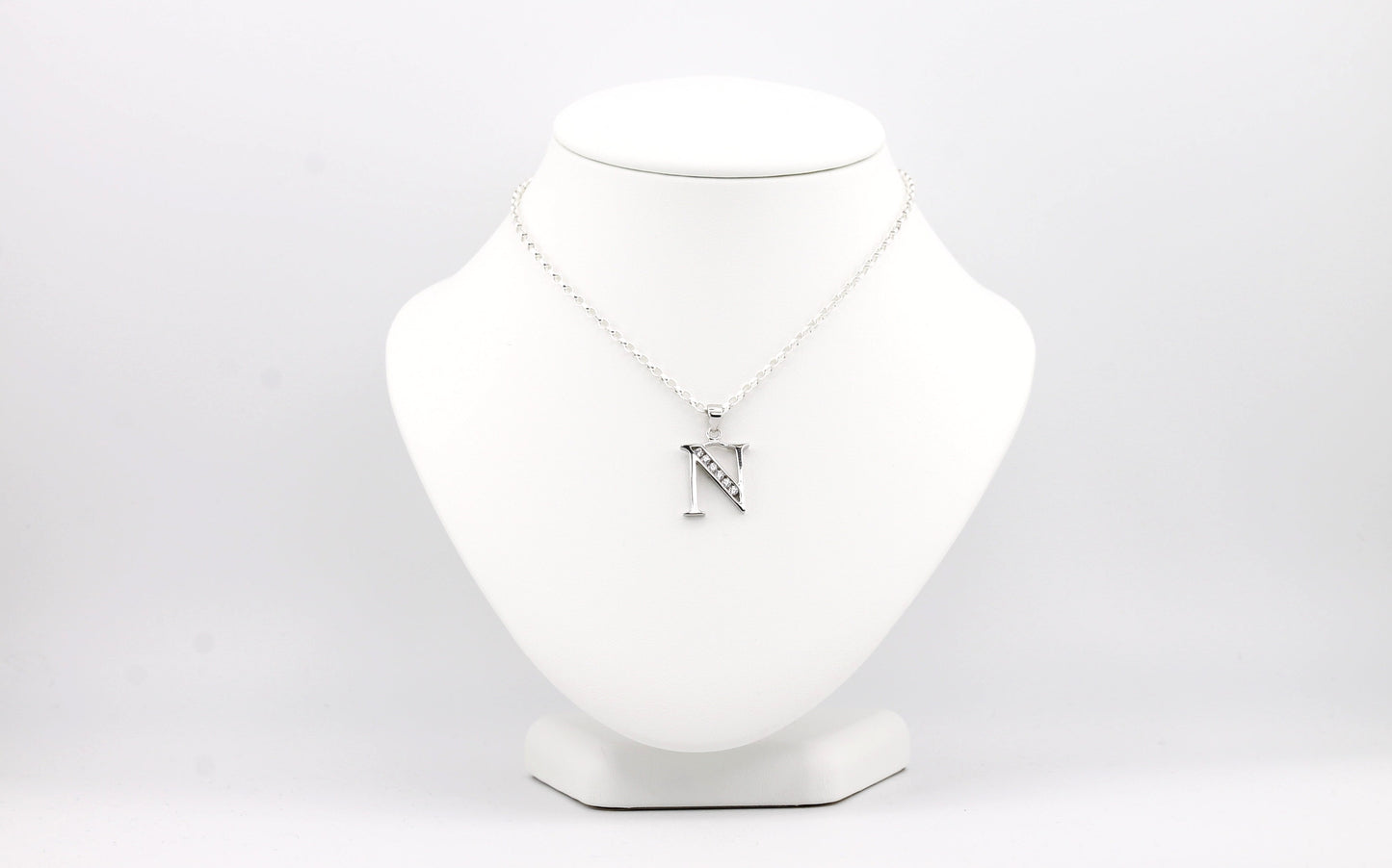Sterling Silver Initial Necklace